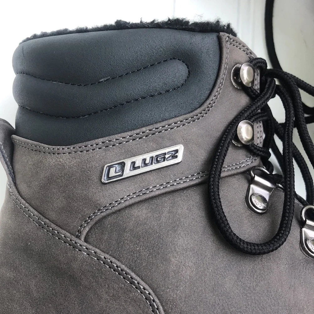New LUGZ Hi fleece brown boots 11